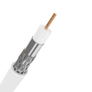 Кабель телевизионный RG-6U (0.75 жила) белый Кабель телевизионный RG-6U (0.75 жила) белый