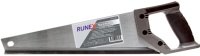 Ножовка Runex Techno по дереву 400мм, прямой зуб 7 з/д: 4-0-4-0 закал.,2-комп. ручка 