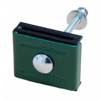 Скоба болт М6, гайка антивандальная и шайба зеленый