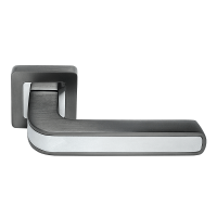 Ручка дверная графит/хром, квадрат EON МН-46 GR/CP-S55 MORELLI