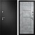 Дверь мет. Термо Профи серебро на черном/бетон серый фрейзер №138, фурн. хром 960мм правая