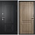 Дверь мет. FLYDOORS Шторм ТЕРМО Зеркало Букле черный Орех пекан медовый 960 Левая