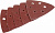 Треугольник шлифовальный универс ЗУБР МАСТЕР на велкро основе, 6 отверстий, Р120,93х93х93мм, 5 шт