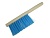 Щетка сметка 3-х рядная 280мм,дерев.ручка