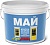Краска ВД МАЙ интерьерная влагостойкая белая, 2,5кг