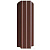 Евроштакетник Волна 128 мм Шоколадно коричневый  RAL 8017 c ДВУХСТОРОННИМ покрытием