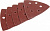 Треугольник шлифовальный универс ЗУБР МАСТЕР на велкро основе, 6 отверстий, Р60,93х93х93мм, 5 шт
