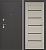 Дверь мет. АМАТО букле серый белый ясень (870) правая