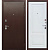 Дверь мет. 9 см медный антик Белый ясень (960) правая Ф1