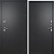 Дверь мет. FLYDOORS Айварс ТЕРМО МЕТ/МЕТ. Букле черный FD 960 правая